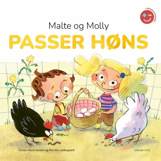 Cover for Kirsten Koch Jensen · Regnehistorier: Regnehistorier: Malte og Molly passer høns (Hardcover bog) [1. udgave] (2022)