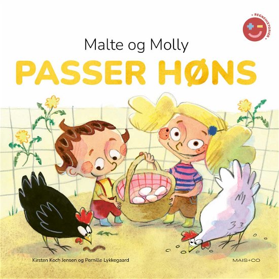 Cover for Kirsten Koch Jensen · Regnehistorier: Regnehistorier: Malte og Molly passer høns (Hardcover Book) [1st edition] (2022)