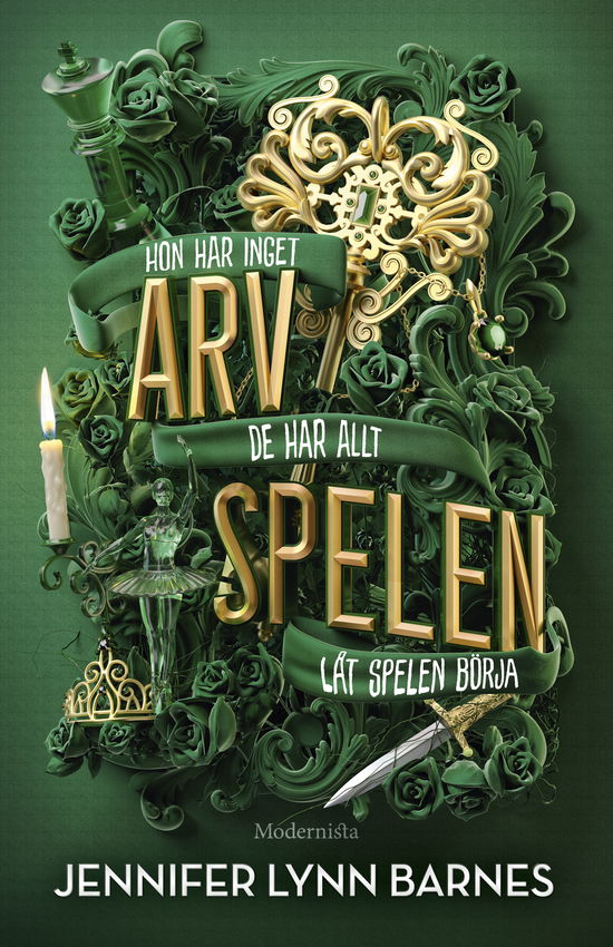 Cover for Jennifer Lynn Barnes · Arvspelen (Inbunden Bok) (2024)