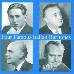 Cover for 4 Famous Italian Baritones / Various (CD) (1997)