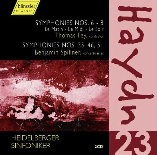 Haydn: Symphonies - Heidelberger Sinfoniker - Muziek - HANSSLER CD - 0881488160888 - 2017