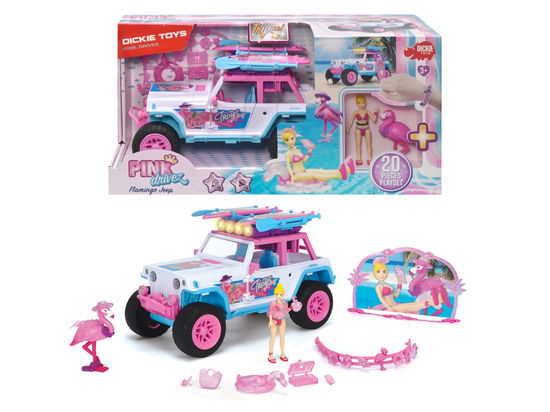 Girlmazing Flamingo Jeep m/lyd og lys 22cm - Dickie - Gadżety -  - 4006333069888 - 1 września 2020