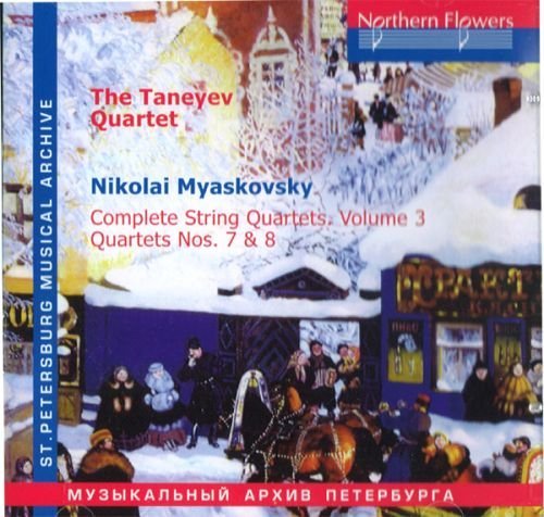 String Quartet 7  + 8 Northern Flowers Klassisk - The Taneyev Quartet - Musiikki - DAN - 4607053326888 - perjantai 1. lokakuuta 2010