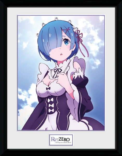Cover for Re:zero · Re:Zero Rem Clouds Framed Print (Veggpynt)
