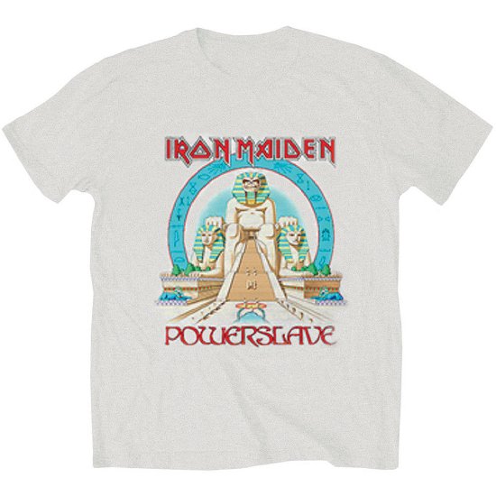 Iron Maiden Unisex T-Shirt: Powerslave Egypt - Iron Maiden - Fanituote - Global - Apparel - 5055979916888 - 