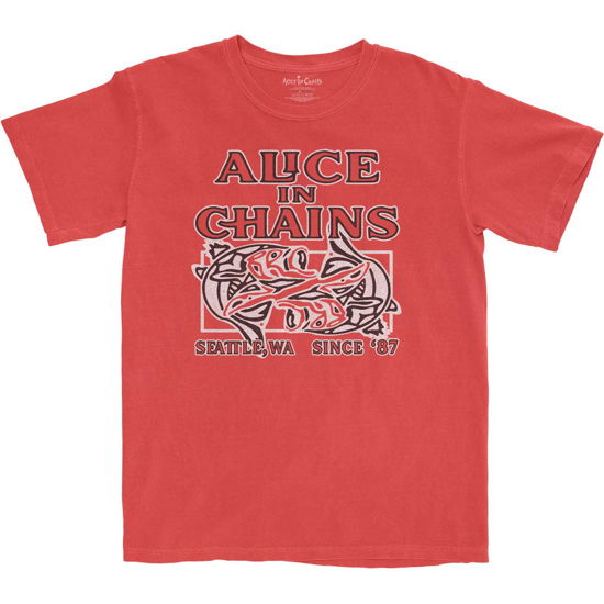 Alice In Chains Unisex T-Shirt: Totem Fish - Alice In Chains - Marchandise -  - 5056561051888 - 