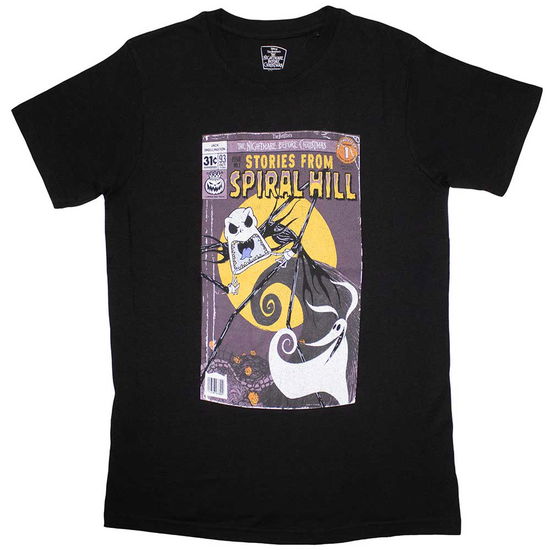 The Nightmare Before Christmas Unisex T-Shirt: Spiral Hill Jack - Nightmare Before Christmas - The - Merchandise -  - 5056737243888 - 