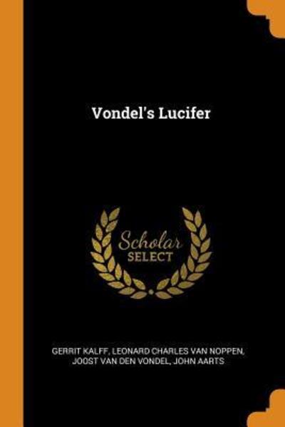 Cover for Gerrit Kalff · Vondel's Lucifer (Paperback Book) (2018)