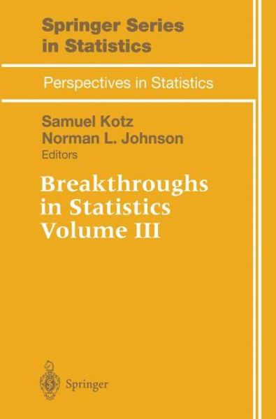 Breakthroughs in Statistics -  - Bøger - Springer - 9780387949888 - 15. august 1997