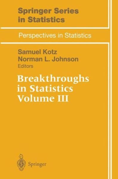 Cover for Breakthroughs in Statistics (Book) (1997)