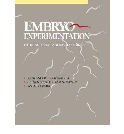 Cover for Peter Singer · Embryo Experimentation (Paperback Book) (1992)