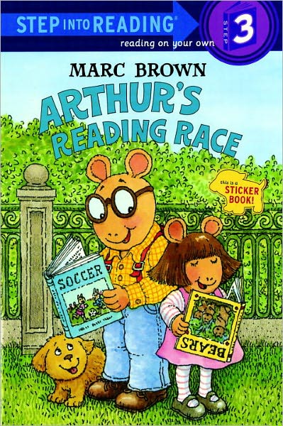 Cover for Marc Brown · Arthur's Reading Race (Turtleback School &amp; Library Binding Edition) (Step into Reading Sticker Books) (Hardcover Book) [Turtleback School &amp; Library Binding edition] (1996)