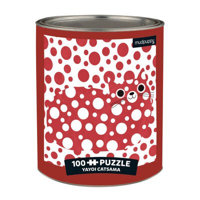 Cover for Angie Rozelaar Mudpuppy · Yayoi Catsama Artsy Cats 100 Piece Puzzle Tin (GAME) (2020)