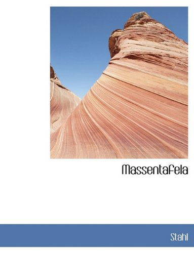 Cover for Stahl · Massentafela (Paperback Book) [Large type / large print edition] (2009)