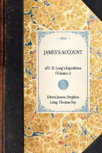 Cover for Edwin James · James's Account of S. H. Long's Expedition, (Paperback Book) (2003)