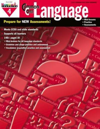 Cover for Newmark Learning · Common Core Practice Language Grade 4 (Paperback Book) (2014)