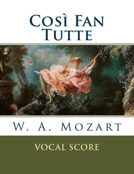 Cover for W A Mozart · Cosi fan tutte (Paperback Book) (2016)