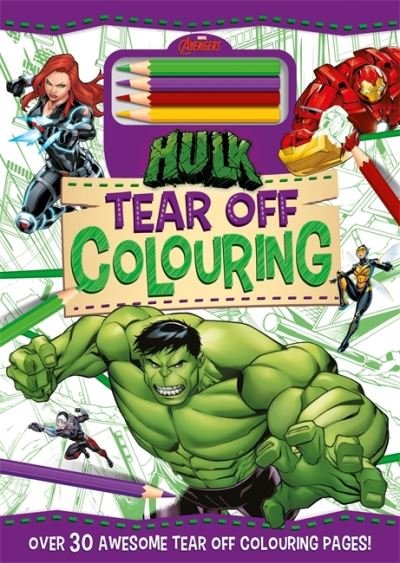 Cover for Marvel Entertainment International Ltd · Marvel Avengers Hulk: Tear Off Colouring (Paperback Bog) (2022)