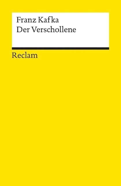 Cover for Franz Kafka · Reclam UB 09688 Kafka.Verschollene (Book)