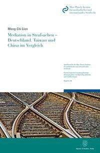 Cover for Meng-Chi Lien · Mediation in Strafsachen - Deutschland, Taiwan Und China Im Vergleich (Paperback Book) (2021)
