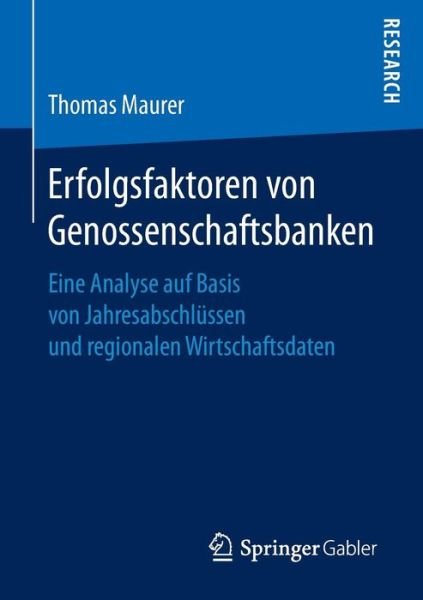 Cover for Maurer · Erfolgsfaktoren von Genossenscha (Bok) (2016)