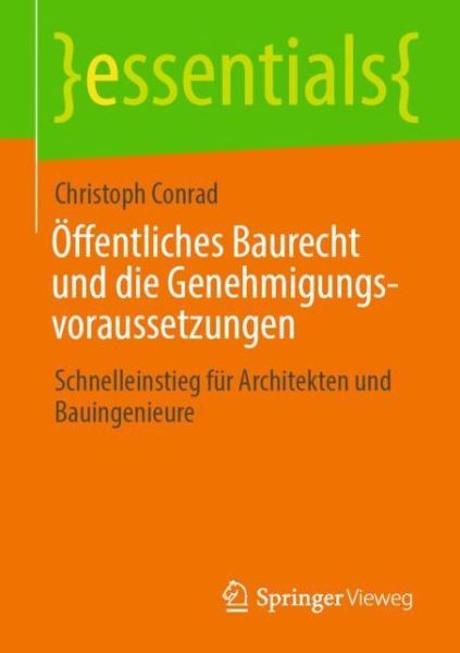 Cover for Conrad · Öffentliches Baurecht und die Ge (Buch) (2020)