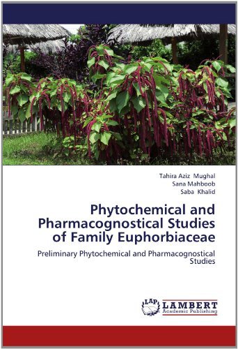Cover for Saba Khalid · Phytochemical and Pharmacognostical Studies of Family Euphorbiaceae: Preliminary Phytochemical and Pharmacognostical Studies (Pocketbok) (2012)
