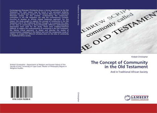 Cover for Christopher · The Concept of Community in (Buch)