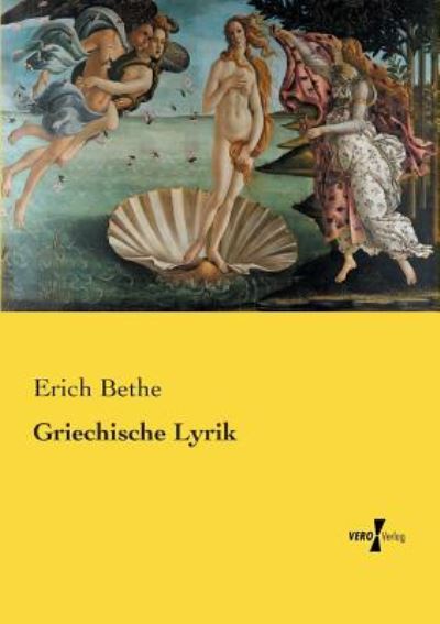 Cover for Erich Bethe · Griechische Lyrik (Paperback Book) (2019)