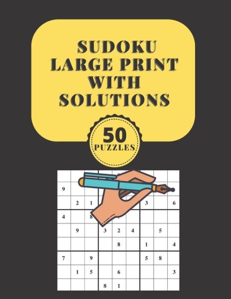 Cover for Anas Publishing · Sudoku Large Print with Solutions 50 Puzzles (Paperback Book) (2021)