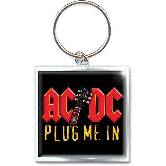 AC/DC Keychain: Plug me in (Photo-print) - AC/DC - Produtos - Perryscope - 5055295336889 - 1 de junho de 2014