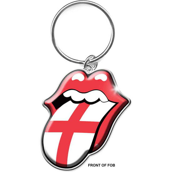 The Rolling Stones Keychain: England (Enamel In-fill) - The Rolling Stones - Fanituote - Unlicensed - 5055295381889 - 