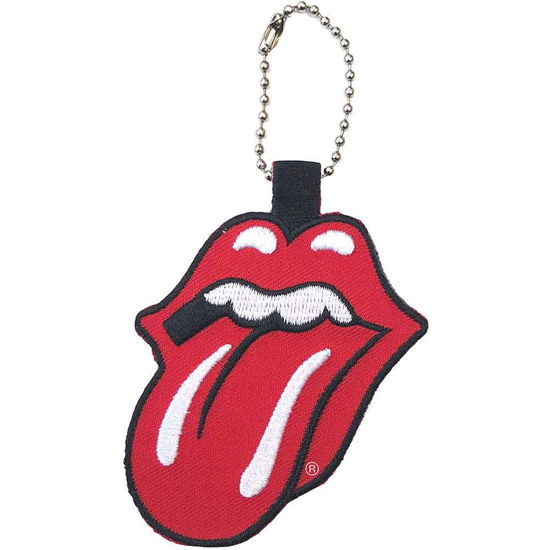 The Rolling Stones Keychain: Classic Tongue (Patch) - The Rolling Stones - Marchandise -  - 5056170694889 - 