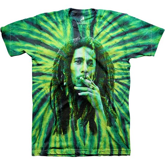 Cover for Bob Marley · Bob Marley Unisex T-Shirt: Smoke (Wash Collection) (T-shirt) [size L]