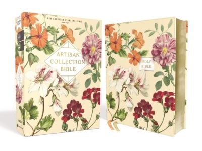 Cover for Zondervan · NASB, Artisan Collection Bible, Leathersoft, Almond Floral, Red Letter, 1995 Text, Comfort Print (Læderbog) (2021)