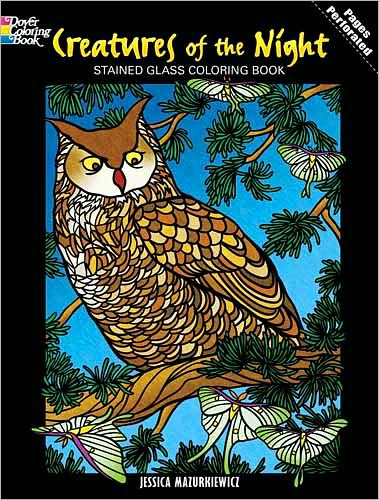 Cover for Jessica Mazurkiewicz · Creatures of the Night Stained Glass Coloring Book - Dover Nature Stained Glass Coloring Book (Paperback Book) (2010)