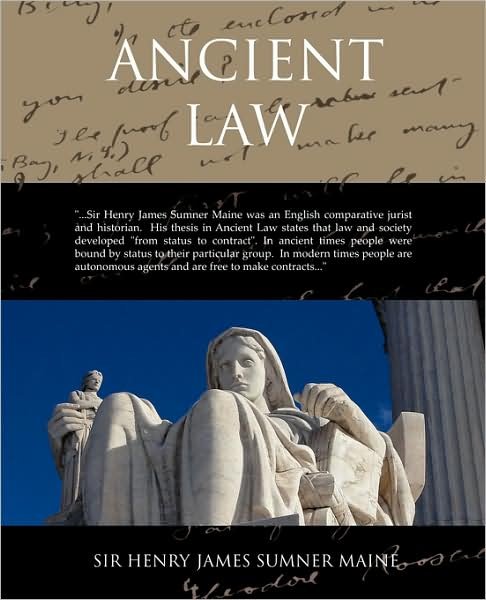 Cover for Henry James Sumner Maine · Ancient Law (Taschenbuch) (2008)