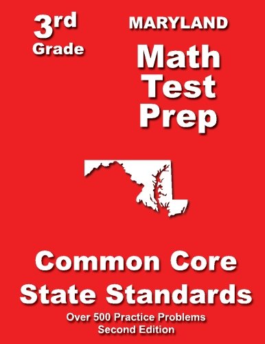 Cover for Teachers' Treasures · Maryland 3rd Grade Math Test Prep: Common Core State Standards (Paperback Book) [2nd edition] (2014)