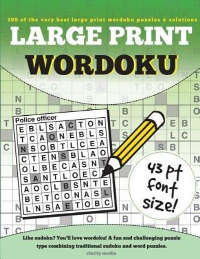 Cover for Clarity Media · Large Print Wordoku (Paperback Bog) (2016)