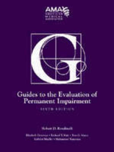 Cover for American Medical Association · Guides to the Evaluation of Permanent Impairment (Inbunden Bok) [6 Revised edition] (2007)