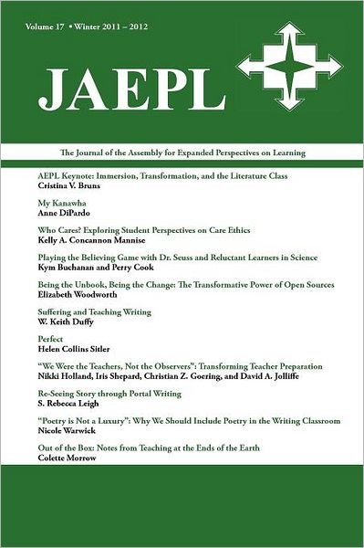 Cover for Joona Smitherman Trapp · Jaepl: the Journal of the Assembly for Expanded Perspectives on Learning Vol 17 (Paperback Book) (2012)