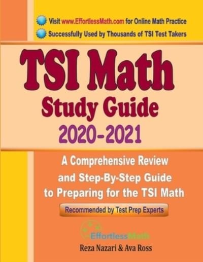 Cover for Ava Ross · TSI Math Study Guide 2020 - 2021 (Paperback Book) (2020)