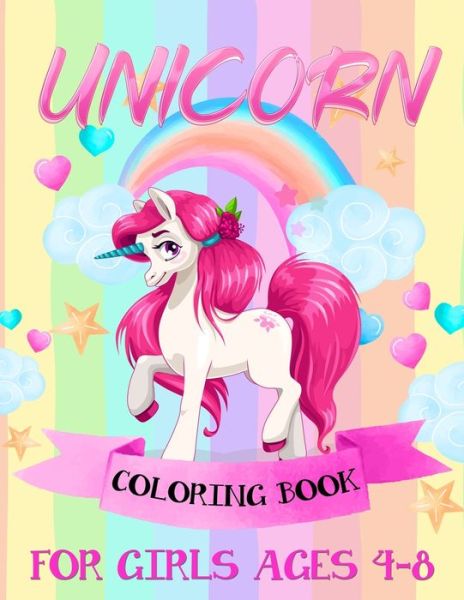 Cover for Gads Publishing · Unicorn Coloring Books For Girls 4-8 (Paperback Book) (2019)