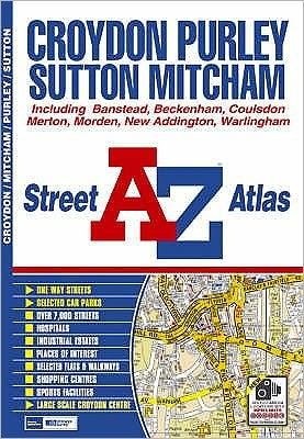 Cover for Geographers' A-Z Map Company · Croydon Street Atlas: Including Banstead, Beckenham, Coulsdon, Merton, Morden, New Addington, Warlingham - A-Z Street Atlas (Paperback Book) [7 Revised edition] (2015)