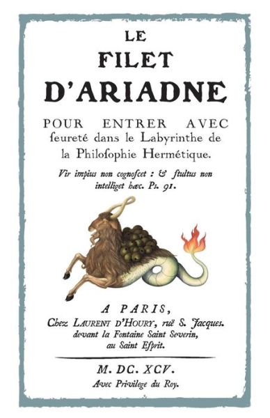 Le Filet d'Ariadne - Inconnu - Livros - Unicursal - 9782924859889 - 1 de setembro de 2018
