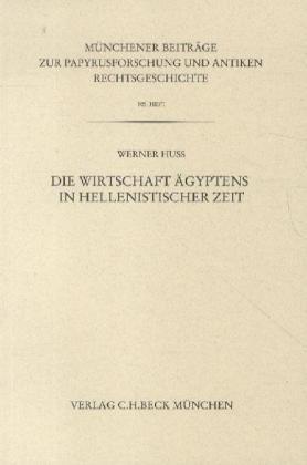 Cover for Huß · Wirtschaft Ägyptens in hellenistisc (Bok)