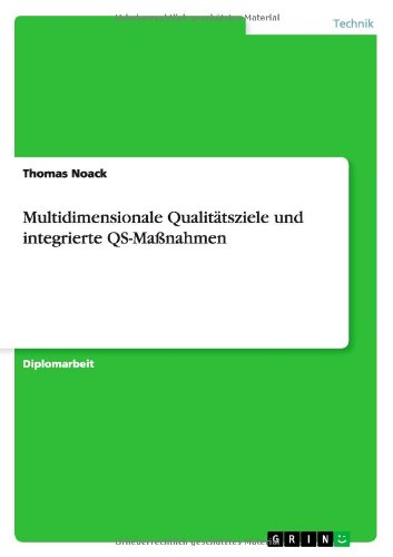 Cover for Noack · Multidimensionale Qualitätsziele (Book) [German edition] (2013)