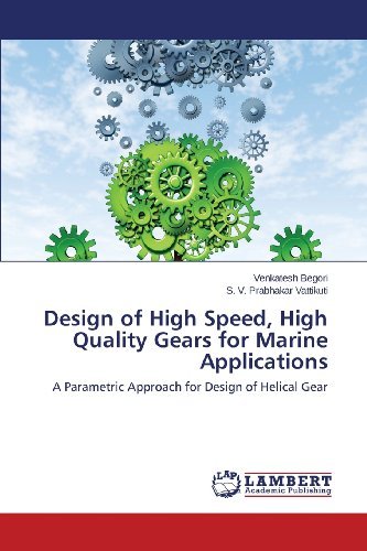 Cover for Vattikuti S. V. Prabhakar · Design of High Speed, High Quality Gears for Marine Applications (Paperback Bog) (2013)