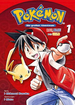 Cover for Hidenori Kusaka · Pokémon - Die großen Abenteuer: Rot, Blau und Gelb 01 (Book) (2025)