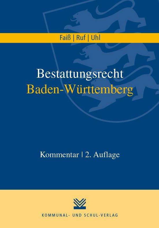 Cover for Ruf · Bestattungsrecht Baden-Württemberg (Bok)